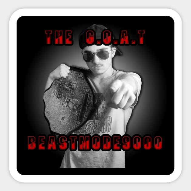 The G.O.A.T Beastmode9000 Sticker by Beastmode9000